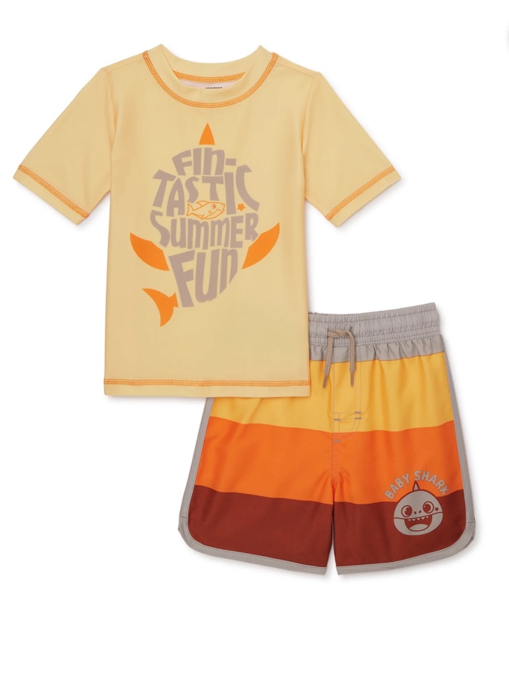 Character Toddler Boy Rash Guard and Swim Shorts Set, 2-Piece, 3T